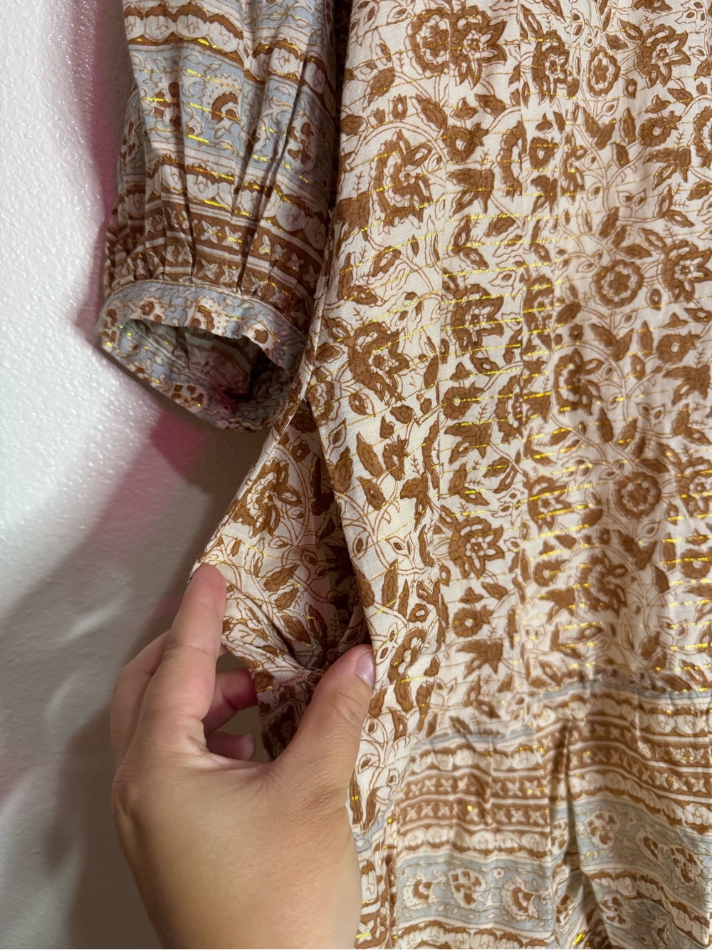 CLEOBELLA Rosy Mini Dress in Tamil Block Print Sz S - Picture 8 of 10